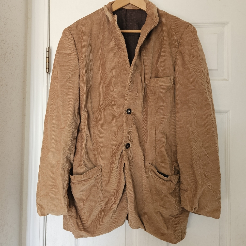 Vintage Foreman & Clark California Women's Brown Corduroy Blazer Size Large